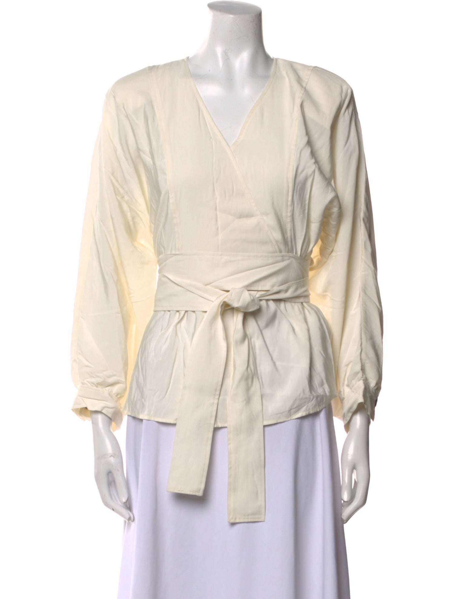 BA&SH V-Neck Three-Quarter Sleeve Blouse