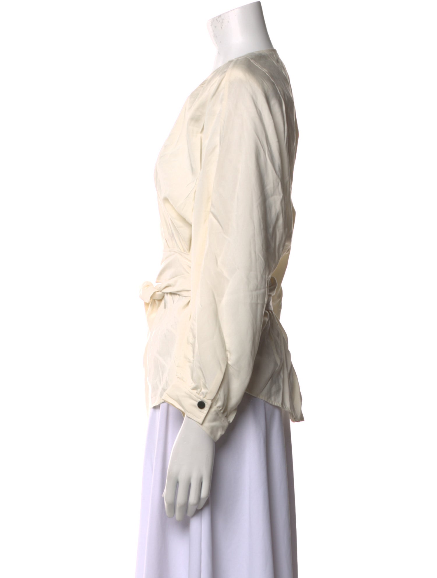 BA&SH V-Neck Three-Quarter Sleeve Blouse