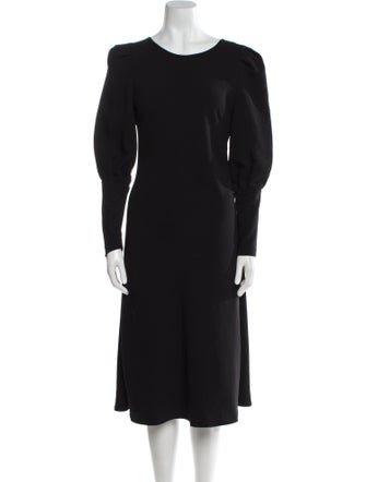 BA&SH Scoop Neck Midi Length Dress