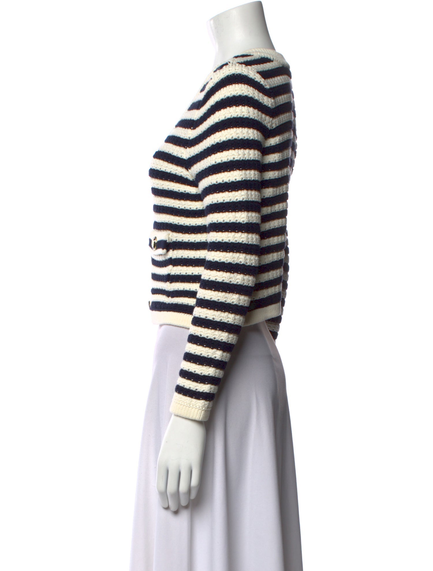 BA&SH Striped V-Neck Sweater