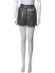 BA&SH Lamb Leather Mini Shorts