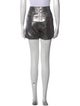 BA&SH Lamb Leather Mini Shorts