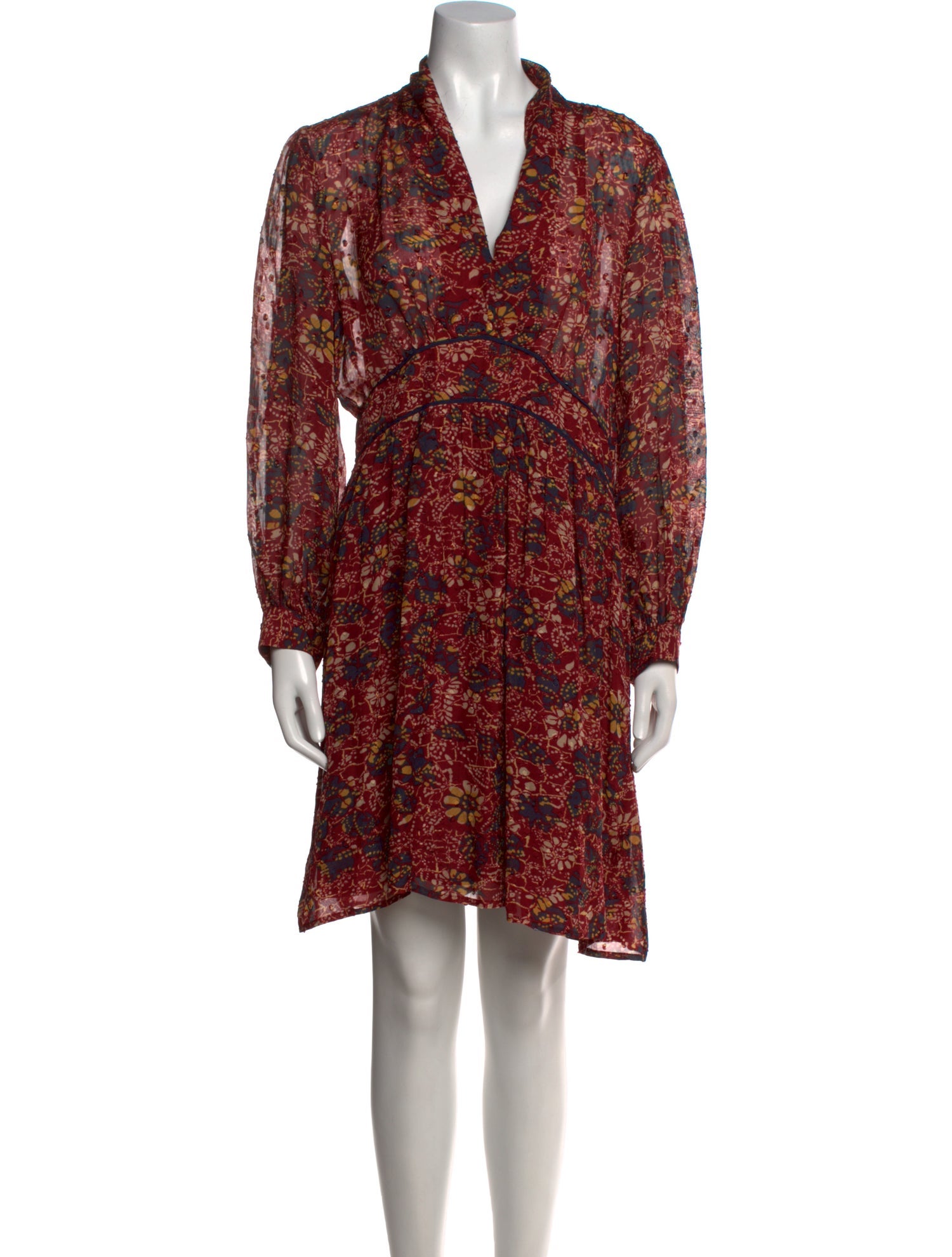 BA&SH Floral Print Mini Dress