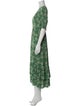 BA&SH Floral Print Long Dress