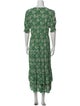 BA&SH Floral Print Long Dress