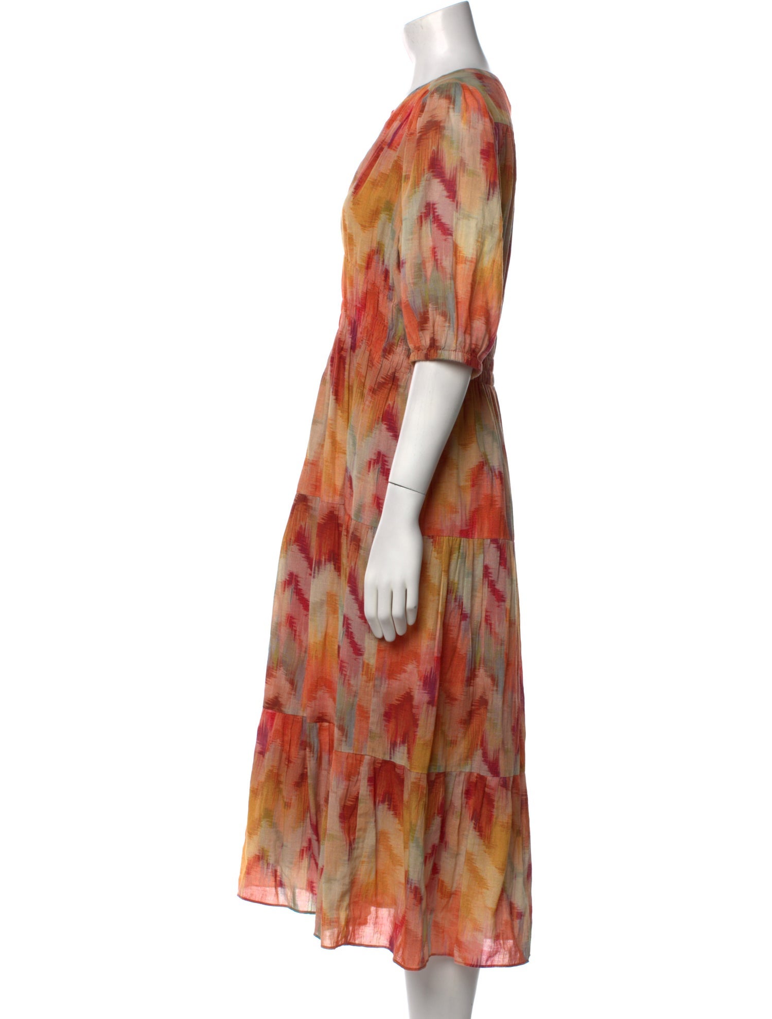 BA&SH Printed Midi Length Dress