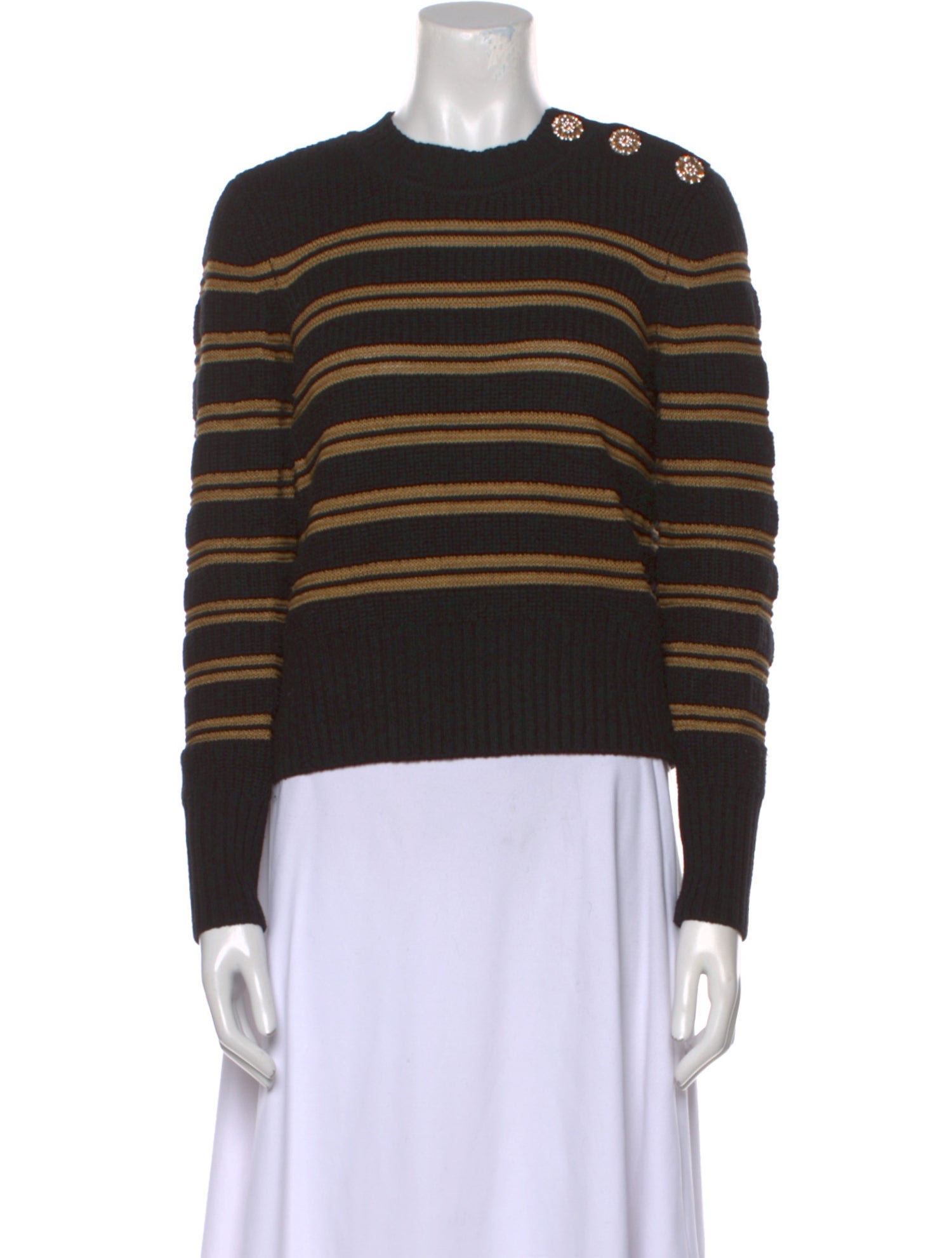 BA&SH Striped Crew Neck Sweater