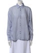 BA&SH Striped Long Sleeve Button-Up Top
