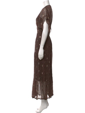 BA&SH Silk Long Dress