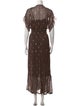BA&SH Silk Long Dress