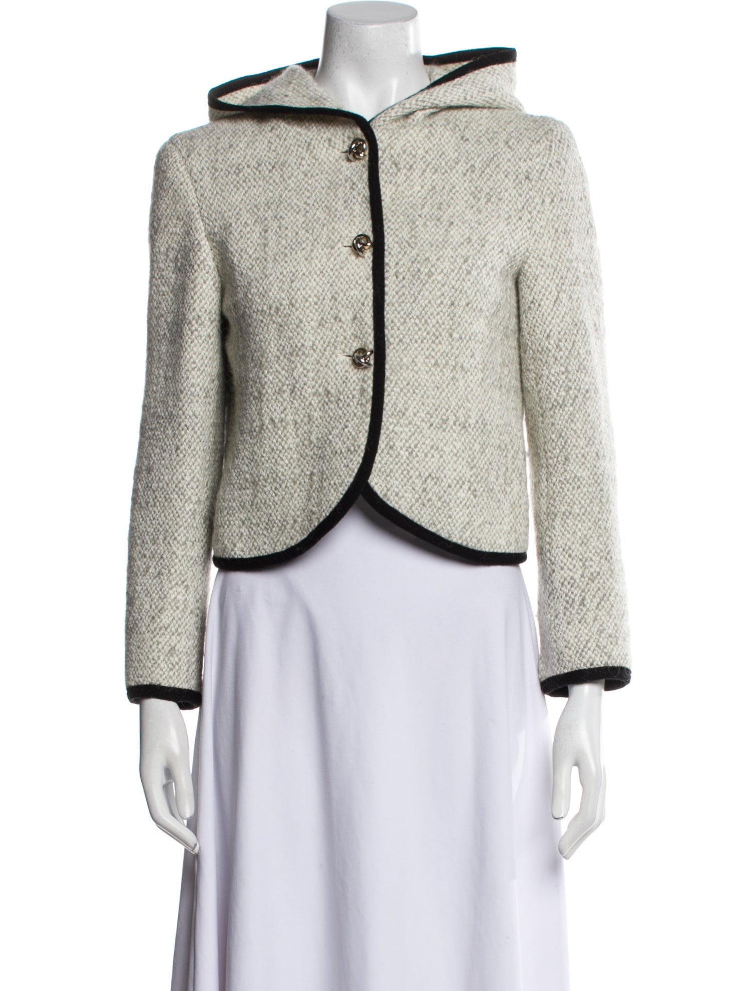 BA&SH Wool Tweed Pattern Jacket