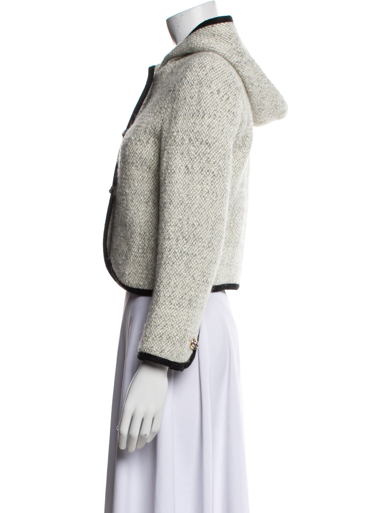 BA&SH Wool Tweed Pattern Jacket