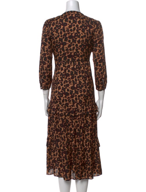 BA&SH Printed Midi Length Dress