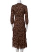 BA&SH Printed Midi Length Dress