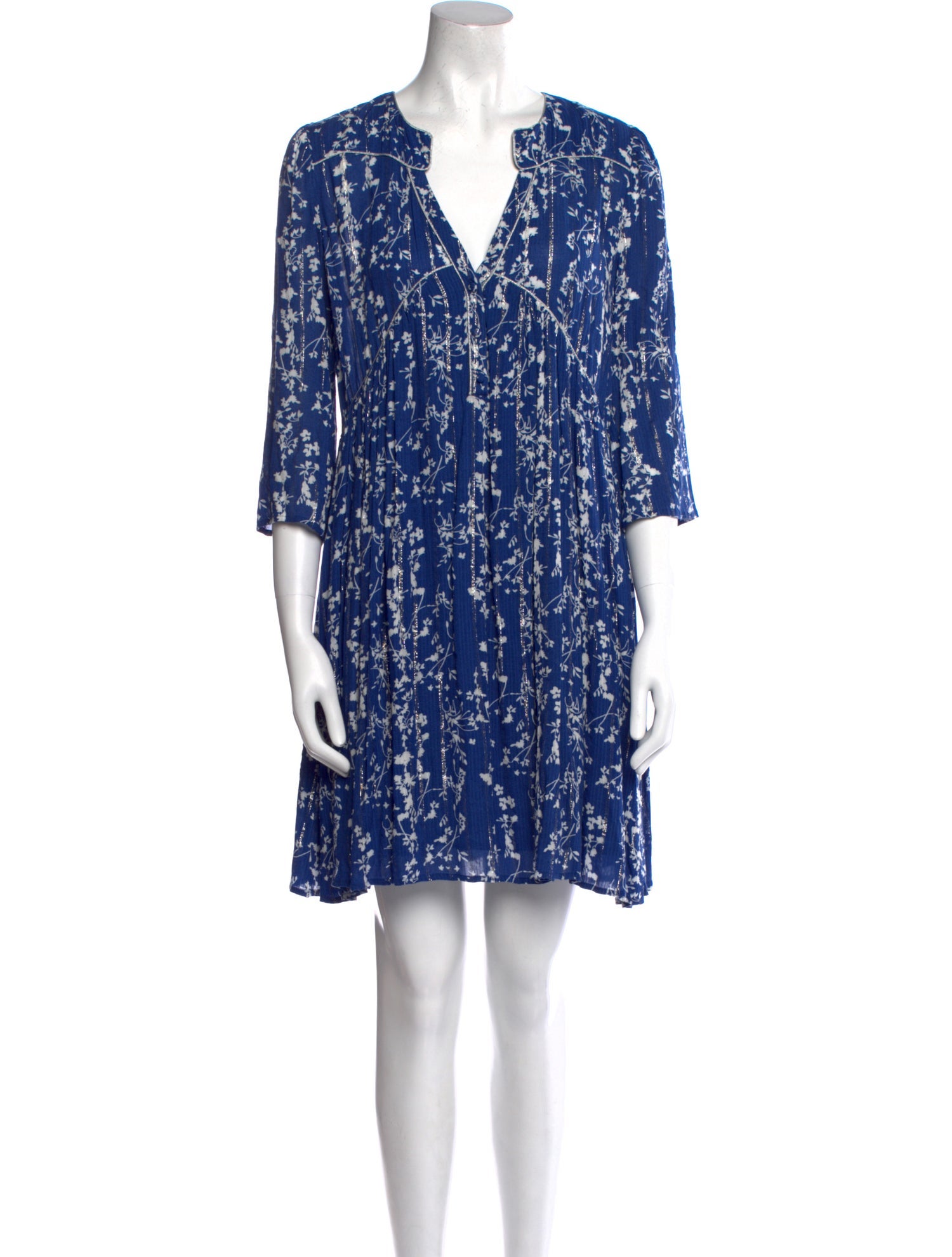 BA&SH Floral Print Mini Dress