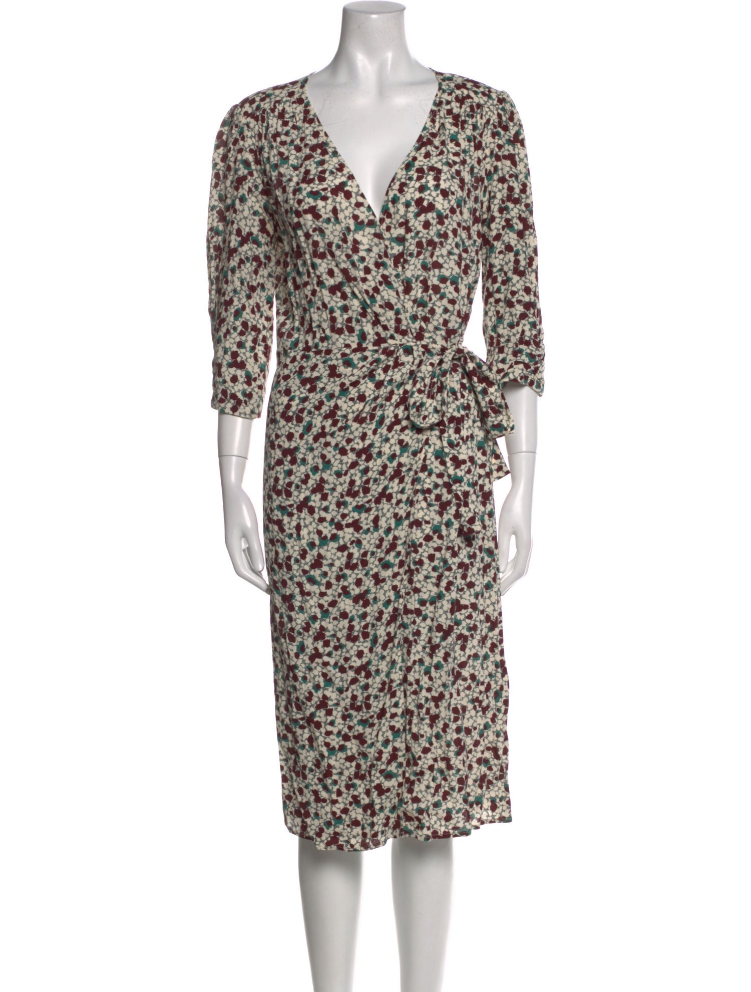BA&SH Floral Print Knee-Length Dress