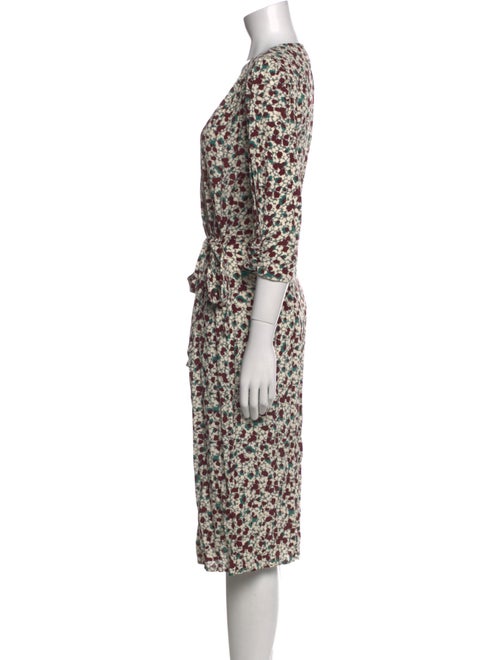 BA&SH Floral Print Knee-Length Dress