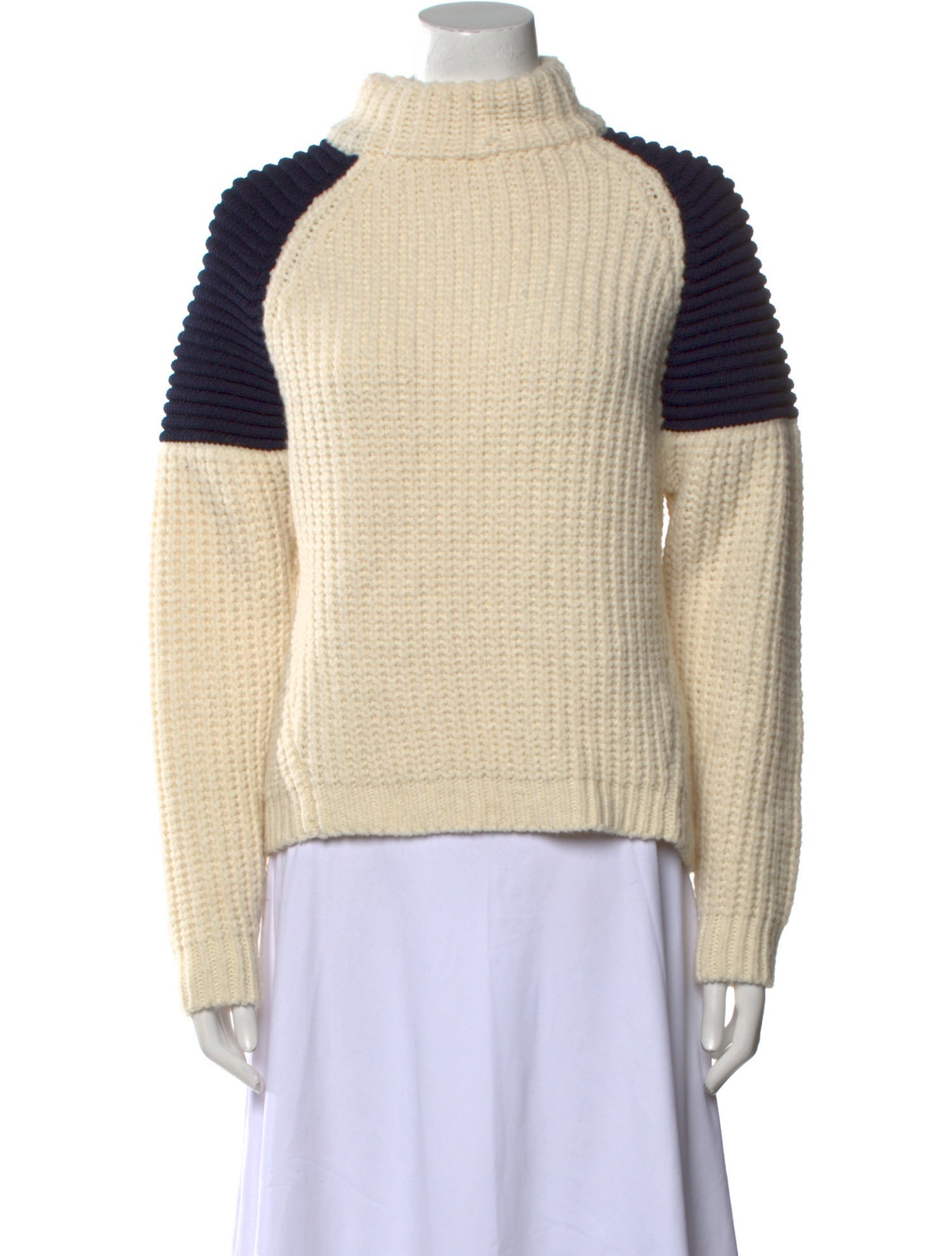 BA&SH Wool Colorblock Pattern Sweater