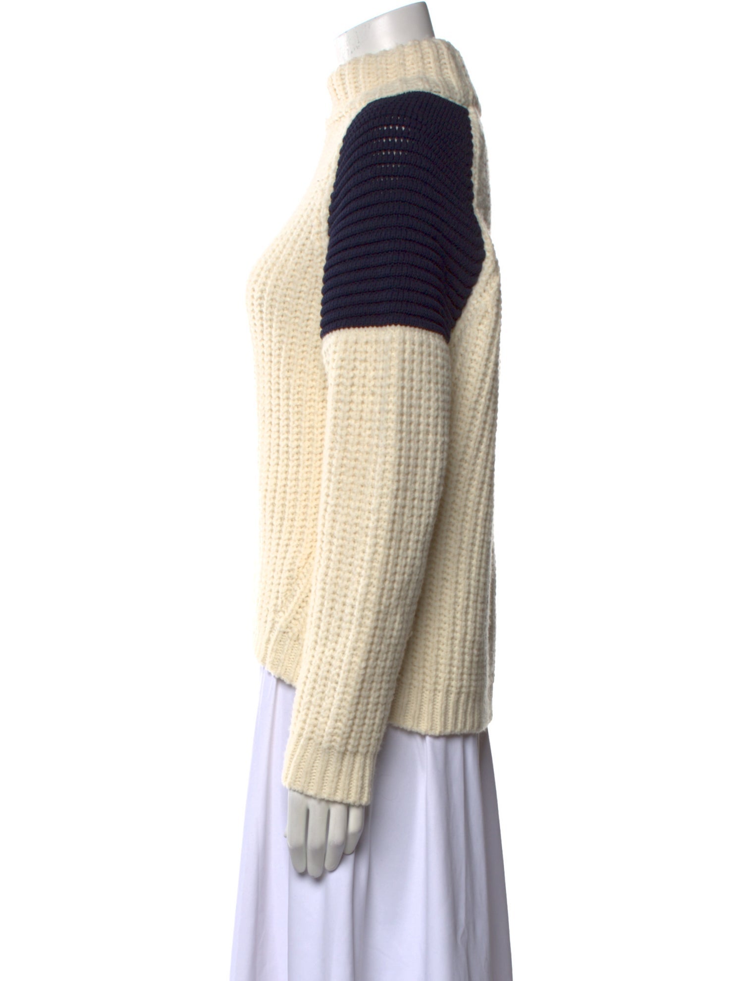 BA&SH Wool Colorblock Pattern Sweater