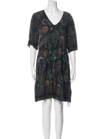 BA&SH Paisley Print Knee-Length Dress
