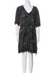 BA&SH Paisley Print Knee-Length Dress