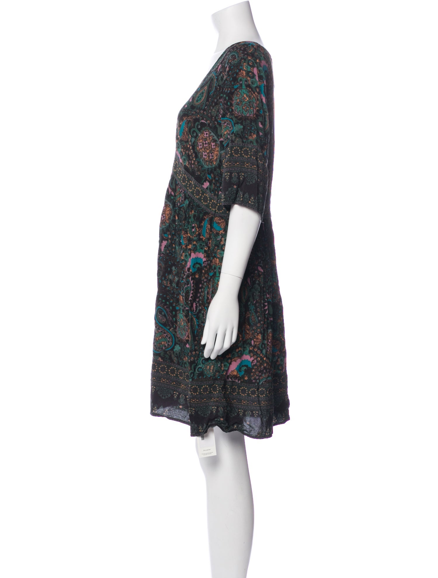 BA&SH Paisley Print Knee-Length Dress