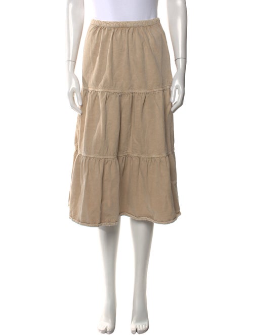 BA&SH Ruffle Embellishment Knee-Length Skirt