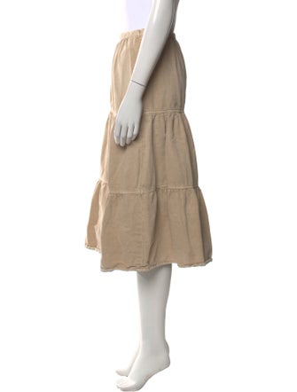 BA&SH Ruffle Embellishment Knee-Length Skirt