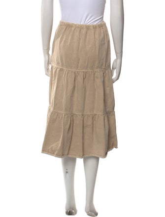 BA&SH Ruffle Embellishment Knee-Length Skirt