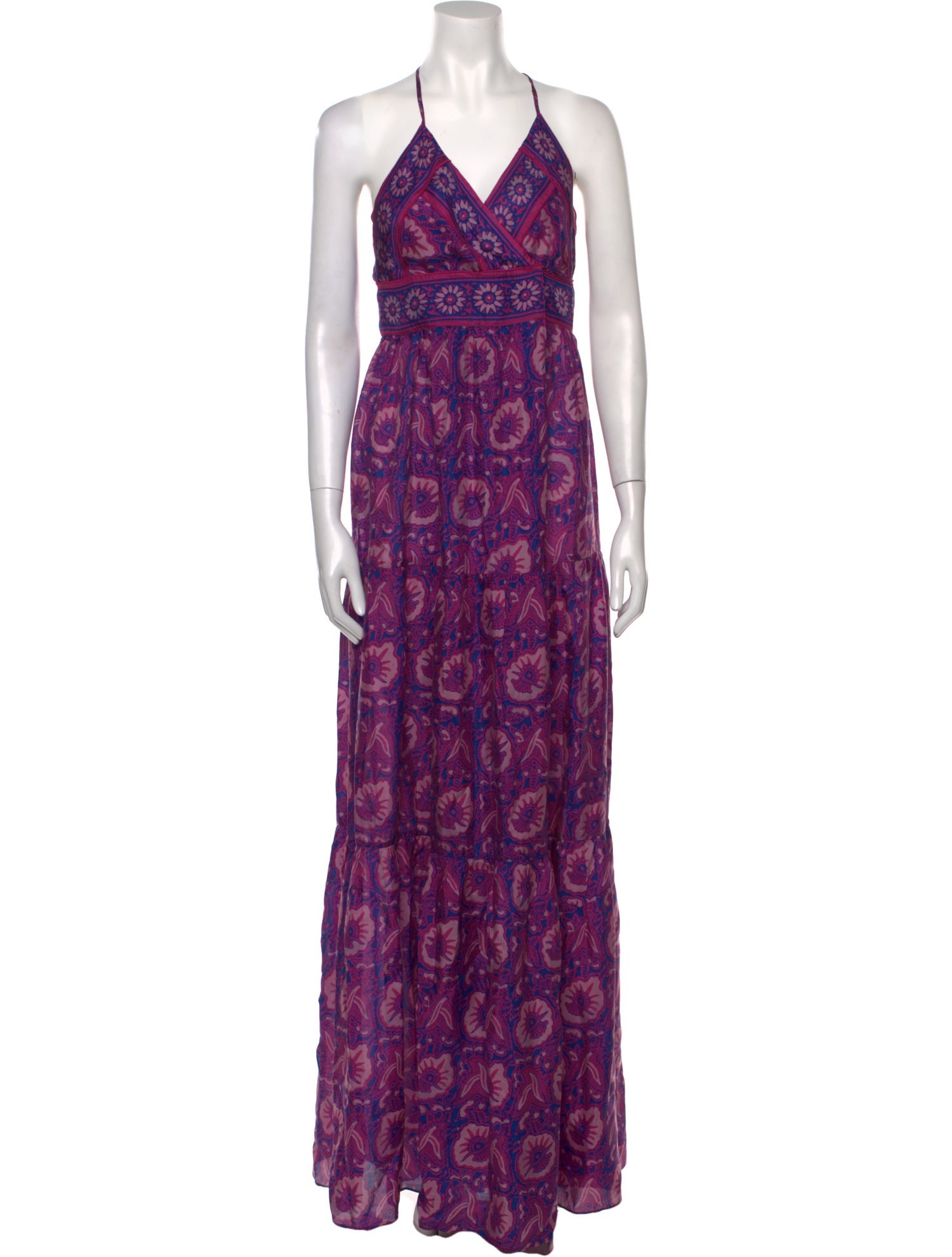 BA&SH Silk Long Dress