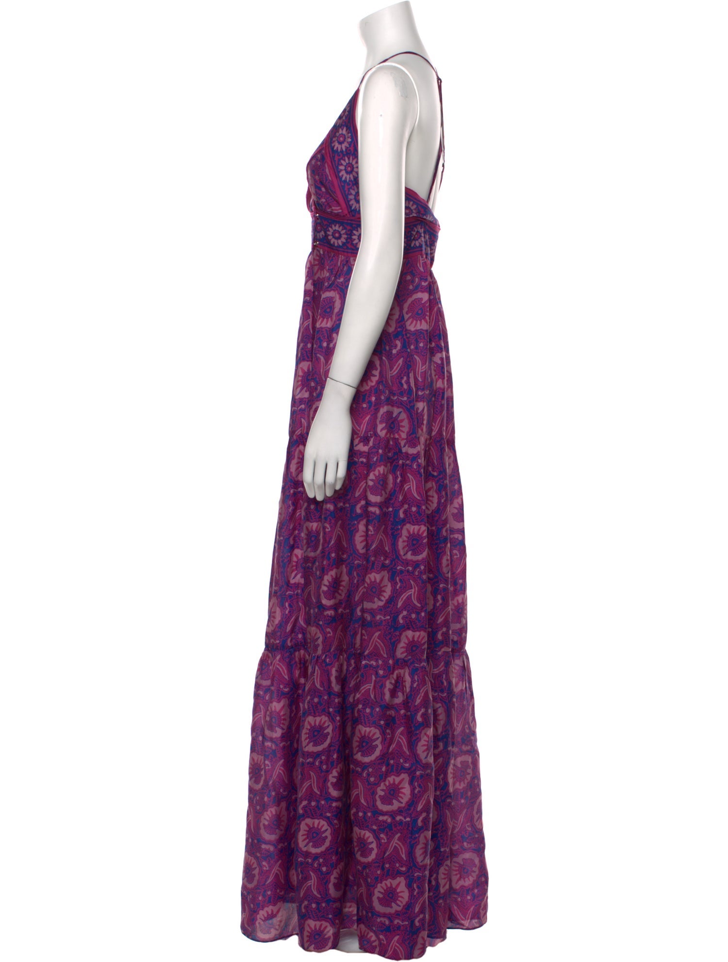 BA&SH Silk Long Dress