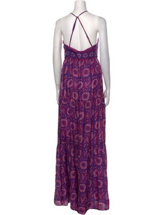 BA&SH Silk Long Dress