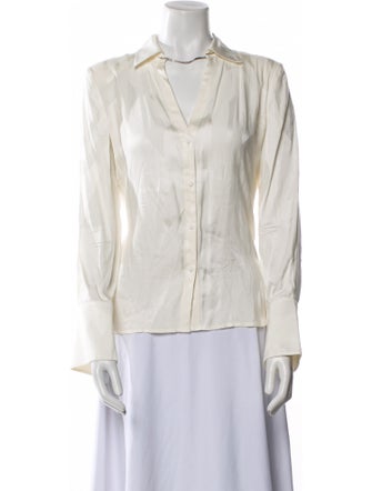 BA&SH Mock Neck Long Sleeve Blouse