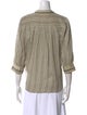 BA&SH Striped Mock Neck Blouse