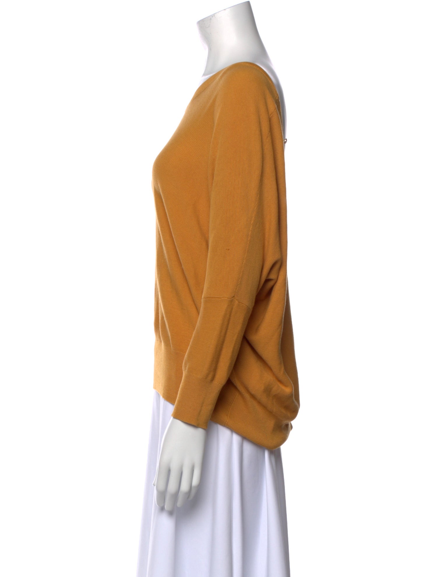 BA&SH V-Neck Three-Quarter Sleeve Sweatshirt