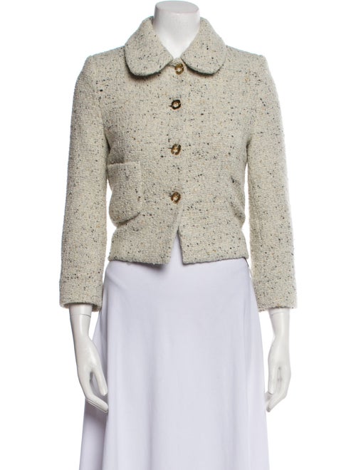 BA&SH Wool Tweed Pattern Evening Jacket