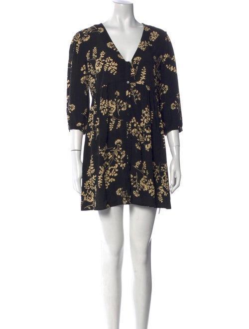 BA&SH Floral Print Mini Dress