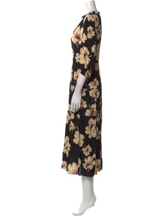 BA&SH Floral Print Long Dress