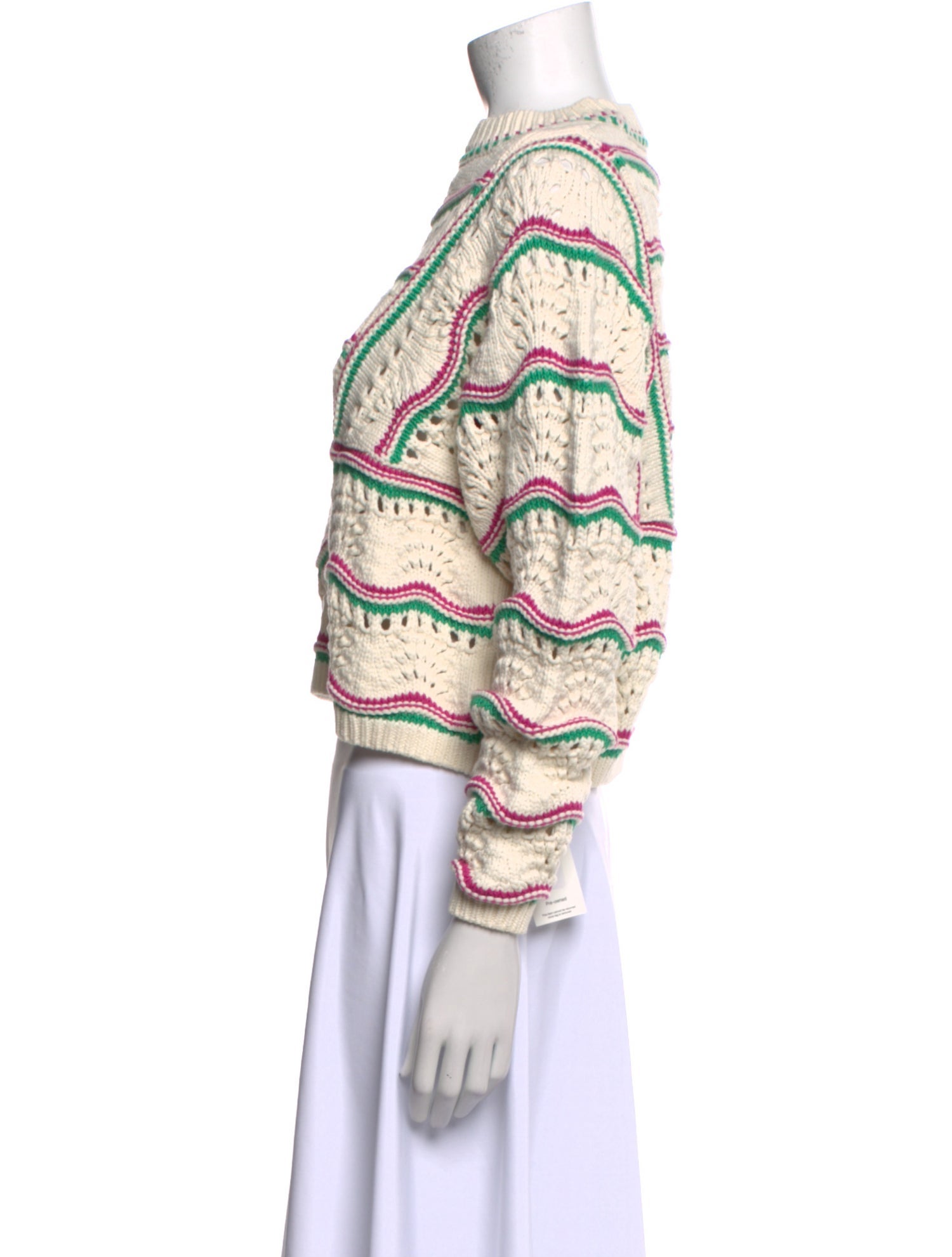 BA&SH Striped Bateau Neckline Sweater