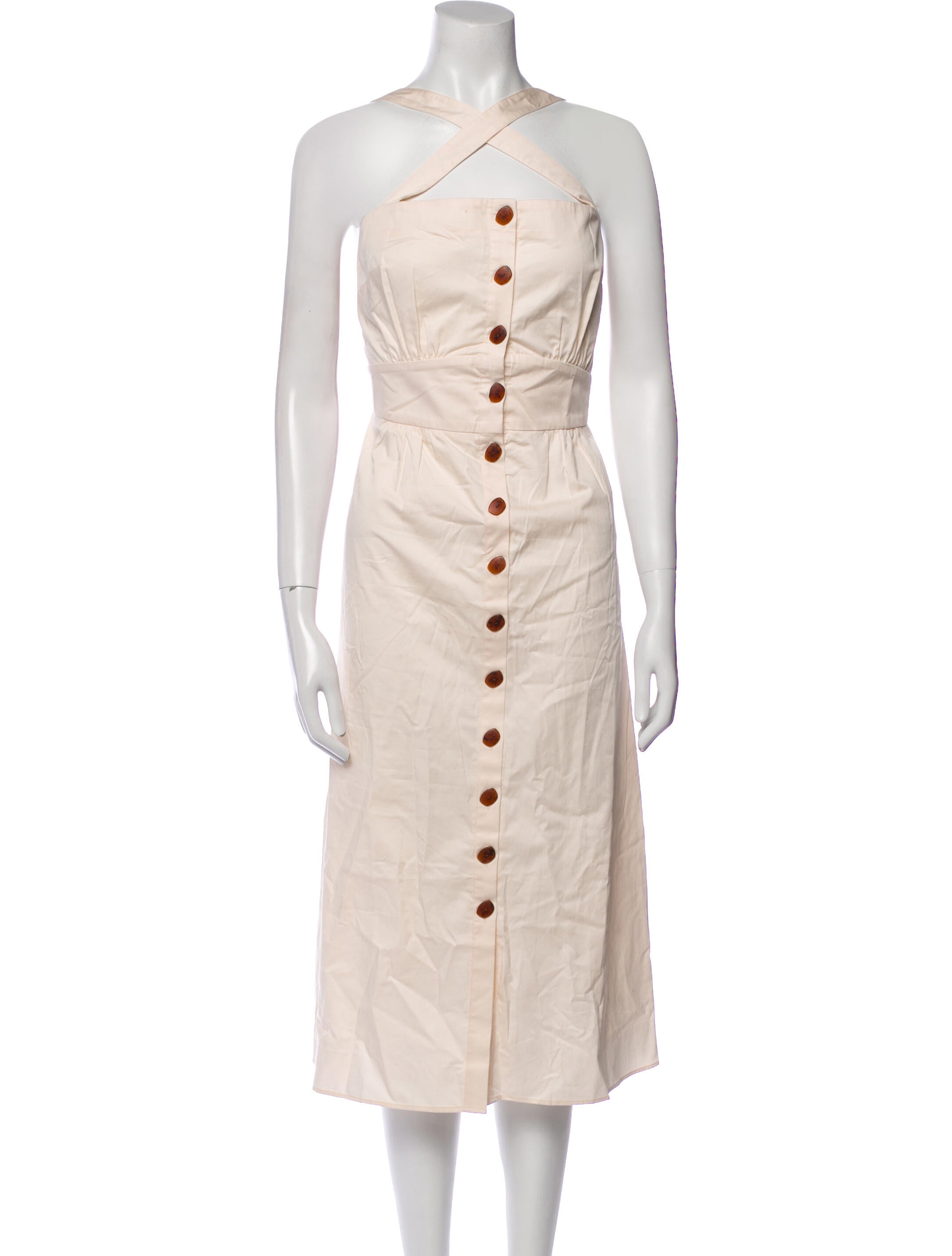 BA&SH Halterneck Midi Length Dress