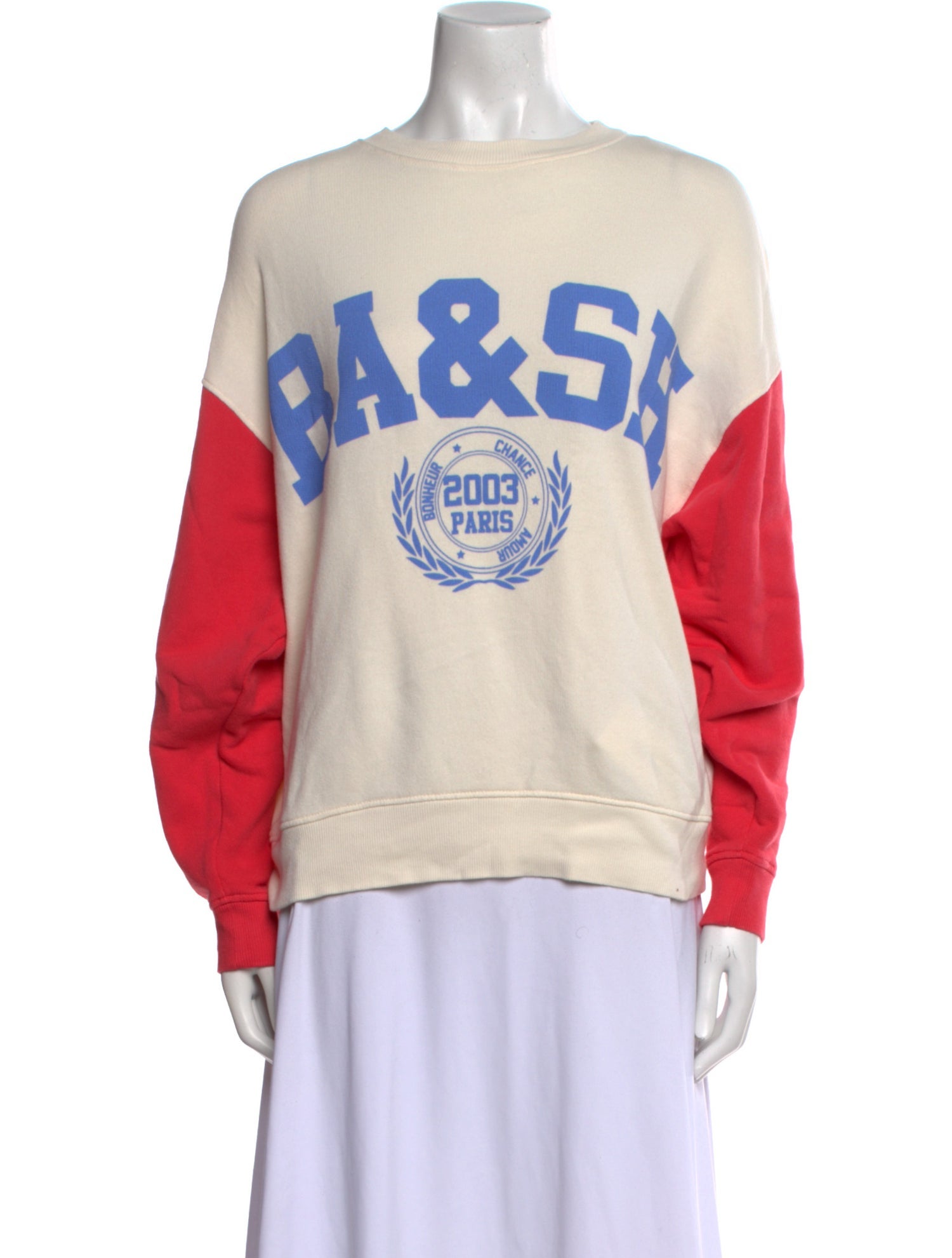 BA&SH Graphic Print Crew Neck Sweatshirt