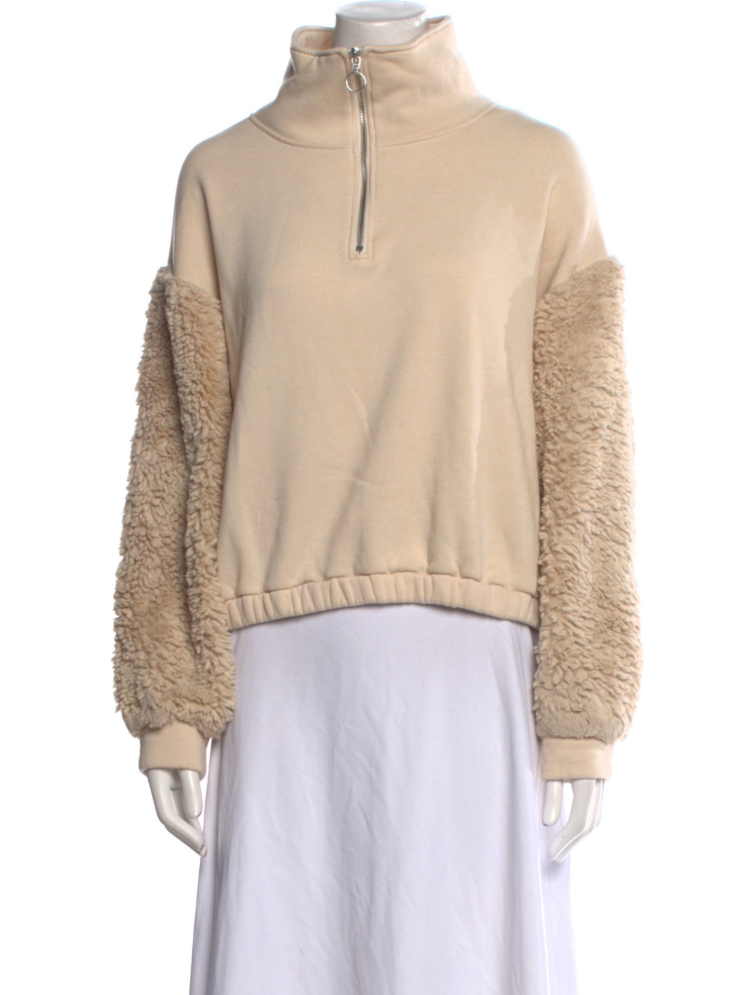 BA&SH Mock Neck Long Sleeve Sweatshirt