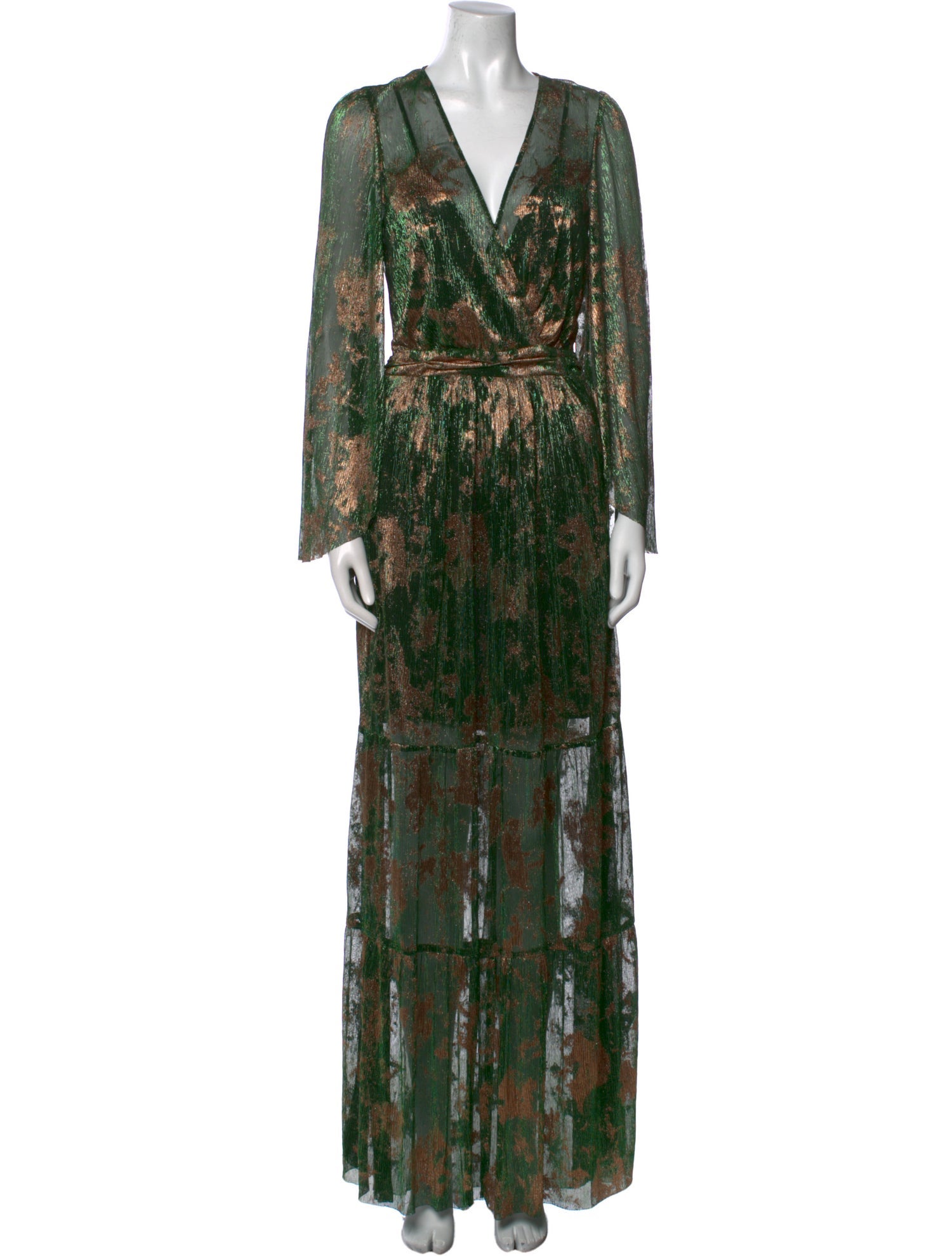 BA&SH Printed Long Dress