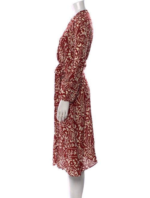 BA&SH Printed Midi Length Dress