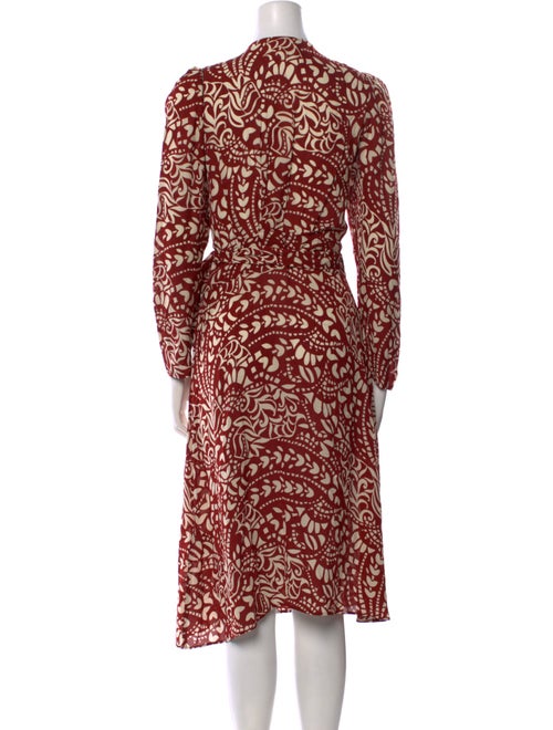 BA&SH Printed Midi Length Dress