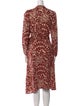 BA&SH Printed Midi Length Dress