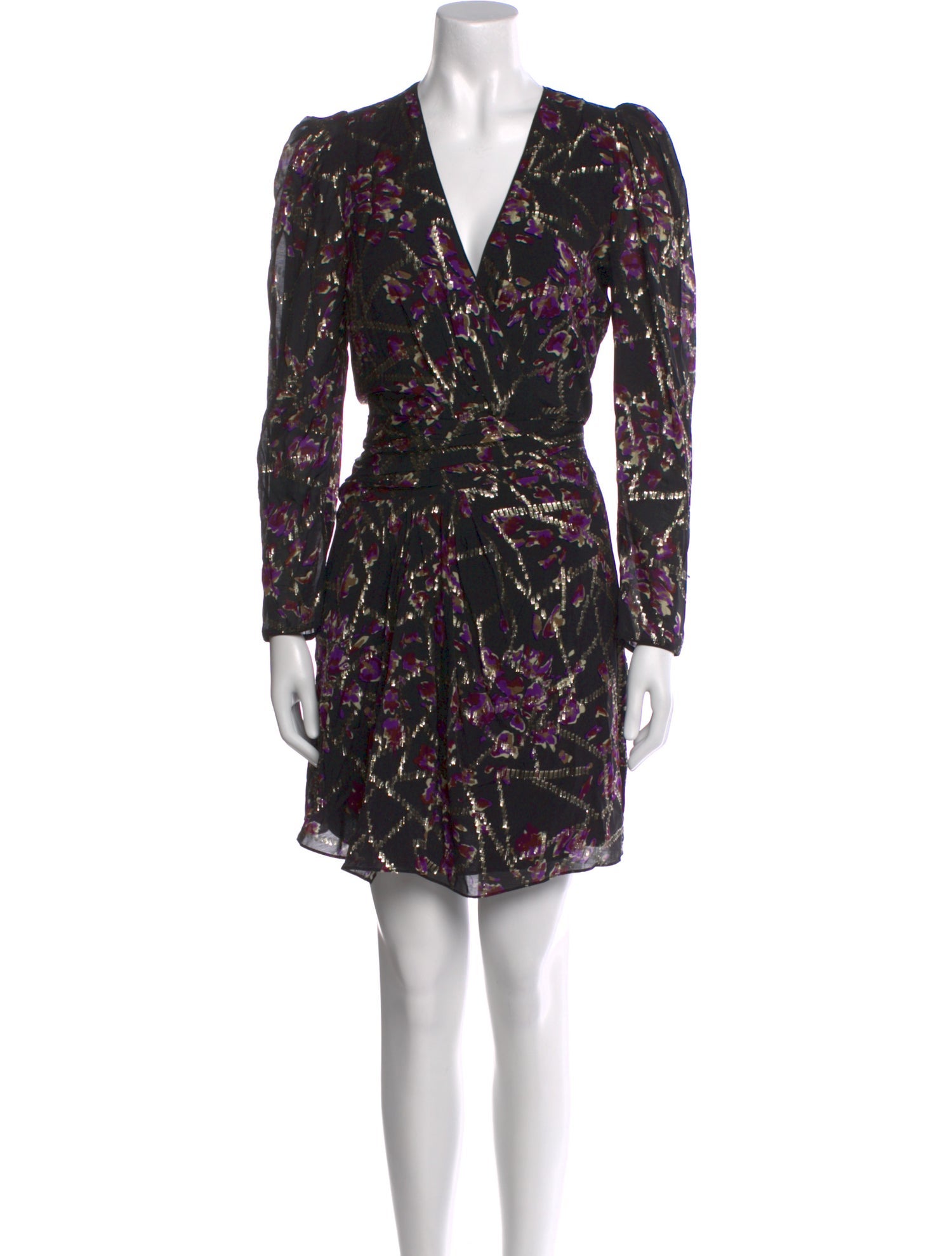 BA&SH Floral Print Knee-Length Dress