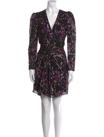 BA&SH Floral Print Knee-Length Dress