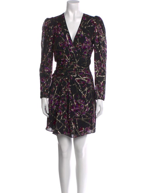 BA&SH Floral Print Knee-Length Dress