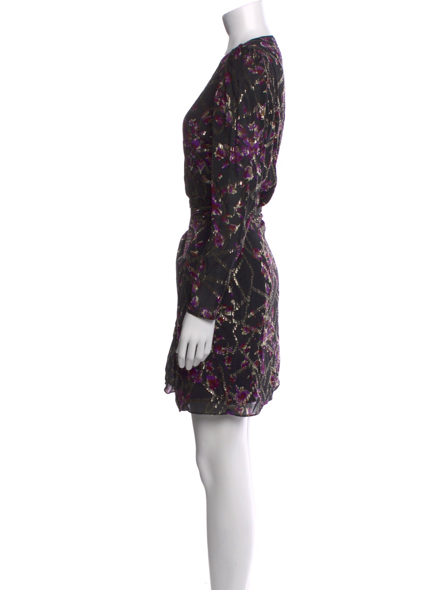 BA&SH Floral Print Knee-Length Dress